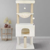 Factory Cream Velvet Cat Tree Indoor Scratching Tree House Tower