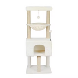 Factory Cream Velvet Cat Tree Indoor Scratching Tree House Tower