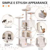 Custom Luxury Beige Velvet Cat Tree Tower Best Seller Scraper For Cats