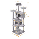 Modern Extra Large Big Cat Activity Climbing Tree House Tower