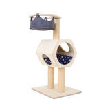 Cat Tree Multilevel Condo Scratch Post Tree Wooden Large Cat Tree
