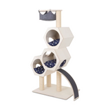 Cat Tree Multilevel Condo Scratch Post Tree Wooden Large Cat Tree