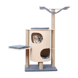 Pet Suppliers Wood Condo Furniture Tower Modern Cat Tree