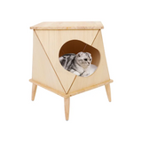 Natural Wooden Cat Condo Tree House Furniture Cat Toy Tower Tree Designs Scratch Board