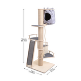 Furniture Covered Scratching Posts With Hammock Luxury Cat Tower