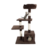 Luxury Multi-level Simple Cat Activity Brown Tree Tower