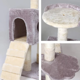 Factory Frame Scratching Post Grey And Beige Cat Climbing Tree