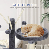 Frame Scratching Post Tower Black Cat Climbing Tree