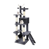 Frame Scratching Post Tower Black Cat Climbing Tree