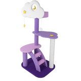 High Quality New Design Multi-level Purple Cat Scratching Tree Moon Tower