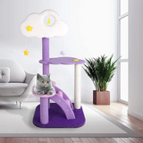 High Quality New Design Multi-level Purple Cat Scratching Tree Moon Tower