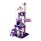 Custom Luxury Modern Multi Level Purple Cat Tree With Cloud