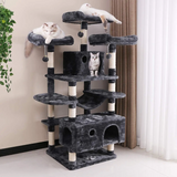 Manufacturer Custom Cat Activity Black Climbing Tree House Multilayer Tower For Cats