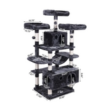 Manufacturer Custom Cat Activity Black Climbing Tree House Multilayer Tower For Cats
