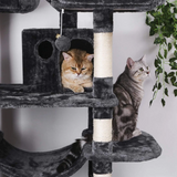 Manufacturer Custom Cat Activity Black Climbing Tree House Multilayer Tower For Cats