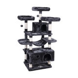 Manufacturer Custom Cat Activity Black Climbing Tree House Multilayer Tower For Cats