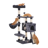 Custom Big Black Cat Activity Climbing Tree House Multilayer Tower For Cats