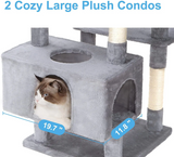 Customized Luxury High Quality Grey Cat Tree Tower