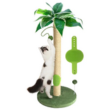 Modern Wooden Climbing Frame Cat Real Tree With Leaves