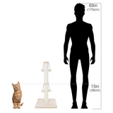 Custom High Quality Cream Rattan Cat Tree Personalized Tree Tower