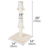 Custom High Quality Cream Rattan Cat Tree Personalized Tree Tower