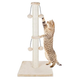 Custom High Quality Cream Rattan Cat Tree Personalized Tree Tower