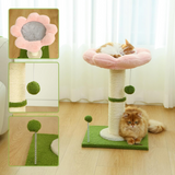 Pink Flower Cute Shape Cat Scratching Post Cat Toy
