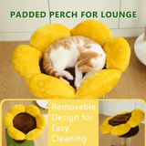 Cat Scratching Post for Small Cats Kittens Sun Flower