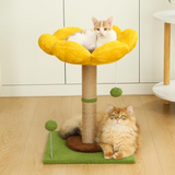 Cat Scratching Post for Small Cats Kittens Sun Flower