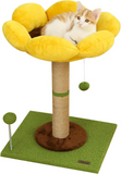 Cat Scratching Post for Small Cats Kittens Sun Flower