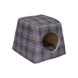 Custom Comfortable High Quality Plaid Cat Bed Cave Nest