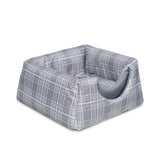 Custom Comfortable High Quality Plaid Cat Bed Cave Nest