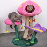 High Quality Furniture Mushroom Flower Cat Tree Tower