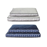 Customized Minimalist Geometric Stripes Rectangle Orthopedic Memory Foam Dog Bed