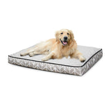Customized Minimalist Geometric Stripes Rectangle Orthopedic Memory Foam Dog Bed