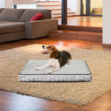 Customized Minimalist Geometric Stripes Rectangle Orthopedic Memory Foam Dog Bed