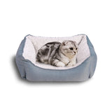 Tone Wool Fabric Cute House Warm Soft Kennel Fluffy Pet Bed