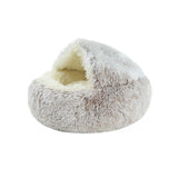 Custom high quality soft fluffy gradient pet bed with cover