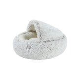 Custom high quality soft fluffy gradient pet bed with cover