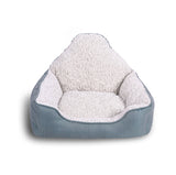 Luxury Design Soft Plush Tricorne Pet Bed Bolster with High Back