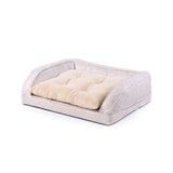 Custom Eco Friendly Beige Sofa Orthopedic Memory Foam Beds For Dogs