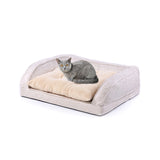 Custom Eco Friendly Beige Sofa Orthopedic Memory Foam Beds For Dogs