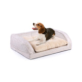 Custom Eco Friendly Beige Sofa Orthopedic Memory Foam Beds For Dogs