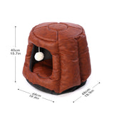 Customized Portable Cave Bed Pet House For Car Travel