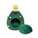 Customized High Quality Cute Christmas Tree Shaped Pet Cave Bed