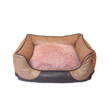 Factory Modern New Designer Cute Mattress Dog Bed Waterproof Leather Cushion