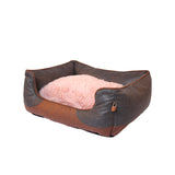 Factory Modern New Designer Cute Mattress Dog Bed Waterproof Leather Cushion