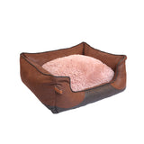 Factory Modern New Designer Cute Mattress Dog Bed Waterproof Leather Cushion