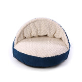 Semi-closed Cat Cave Bed Indoor Warm Fluffy Pet Bed