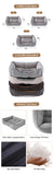 Eco-friendly Luxury Washable Waterproof Detachable Dog Sofa Bed
